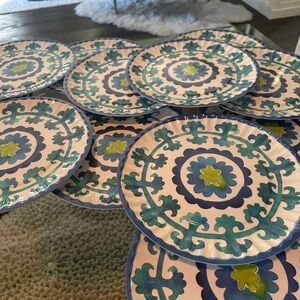 Nicole Miller Melamine Dinner Plates (12)